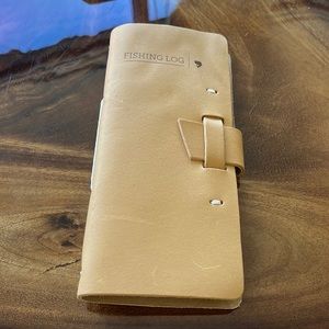 Brand new leather fishing log